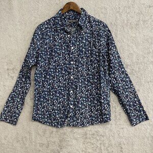 Slate & Stone Mens Floral Long Sleeve Button-Up Shirt